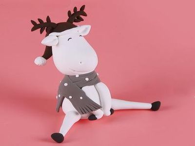 简单的圣诞粘土作品,DIY据说能带去