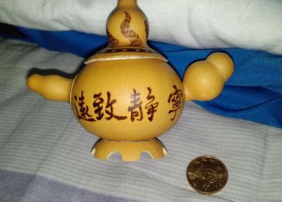 文玩葫芦DIY超赞的中国风烙画茶壶