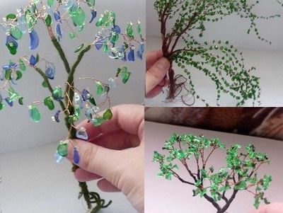 怎么将雪碧瓶改造成苍翠铜丝大树教程