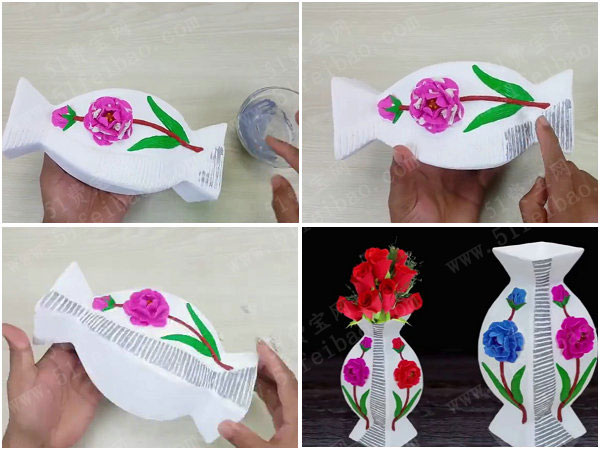 如何使用废纸盒打造精美艺术品花瓶