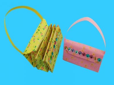 礼盒包装纸重复使用做DIY多层折纸钱包教学