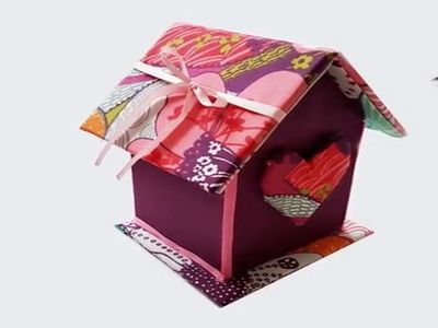 圣诞节纸板屋DIY装饰品教学