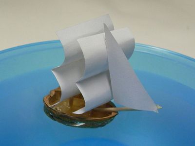 六一DIY:制作核桃壳帆船