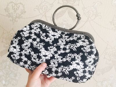 制作漂亮女装手包教程,DIY三片式手腕口金包
