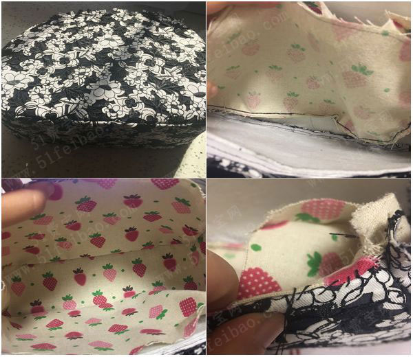 制作漂亮女装手包教程diy三片式手腕口金包