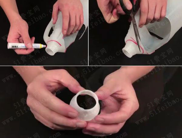 塑料桶diy沥水肥皂盒制作教学 废旧物品手工制作 51费宝网