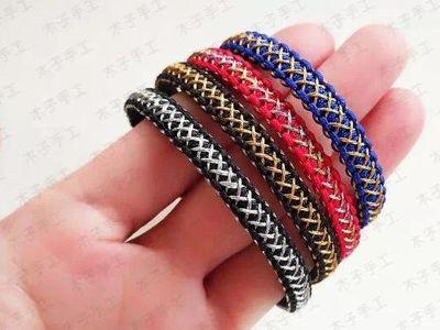 分享漂亮的编绳教程，玉线编织DIY网红手链