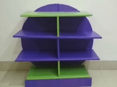 如何使用废纸板搭建DIY鞋柜