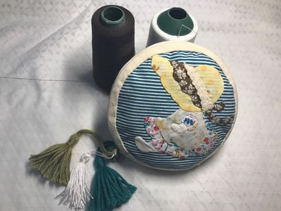 小清新女生钱包制作,布艺手工流苏零钱