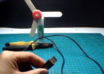 怎样利用废旧物品制作USB迷你电风扇