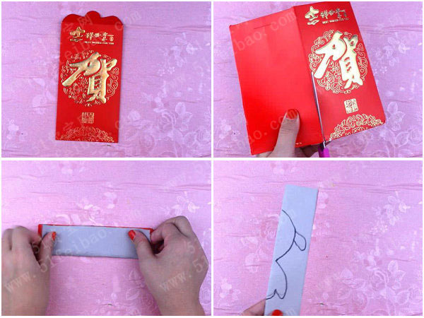 过年红包袋diy环保折纸金鱼教学 - 废旧物品手工制作