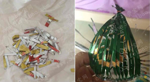 易拉罐手工制作孔雀开屏