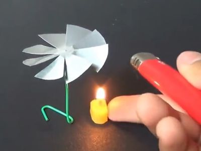 科技小制作:自制热能旋转风车