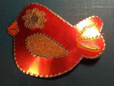 易拉罐DIY独特的自制金属装饰画