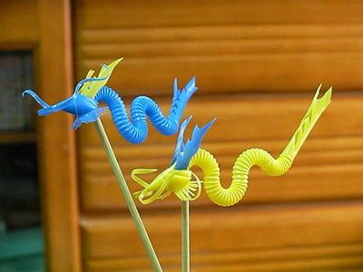 如何用吸管编织DIY东方飞龙中国龙做法详解