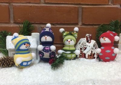 圣诞小雪人袜子套装小玩偶做法