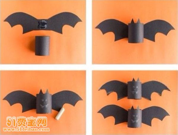 超级简单的小朋友手工作品蝙蝠