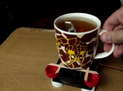 创意电工小发明手工降温杯垫