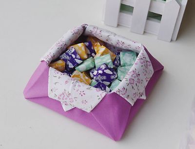 手折布艺糖果盒制作教程
