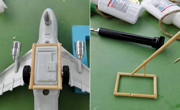 给手工作品做个diy展示支架