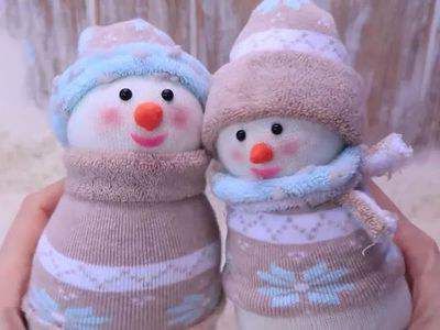 适合冬天的手工小制作，DIY袜子娃娃
