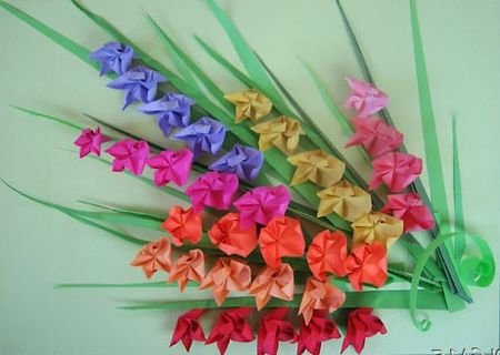 带来幸福的简单折纸铃兰花教程