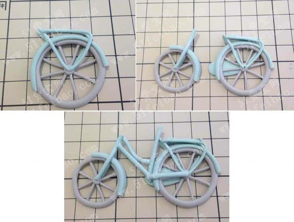 怎么做一台超轻粘土小小自行车 - 手工小制作 - 51费