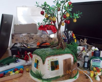 充电器包装纸盒DIY童话小屋起夜灯