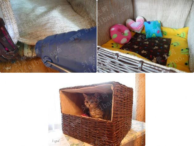 利用纸壳废品怎麼制作保暖小猫屋子