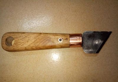 烂木头手工打磨成diy刻刀刀柄