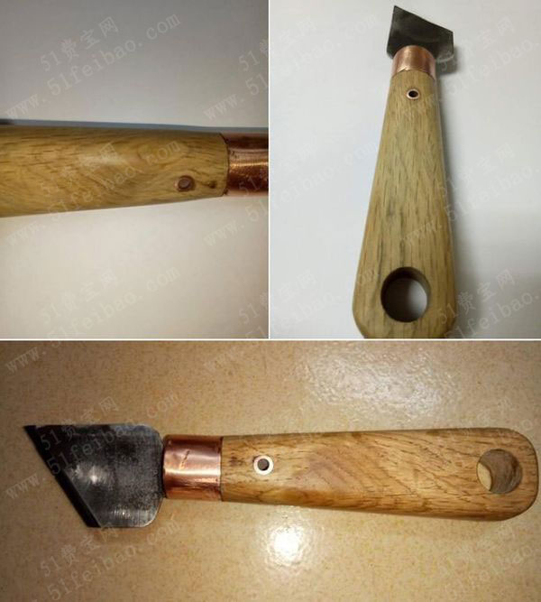 烂木头手工打磨成diy刻刀刀柄