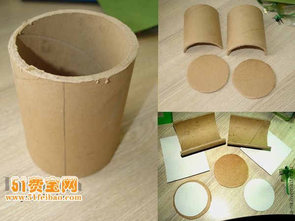 纸壳制作西瓜主题diy首饰箱 - 废物利用手工diy小制作