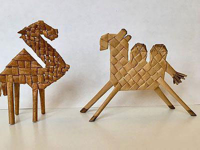 手工DIY:纸藤编织骆驼教学