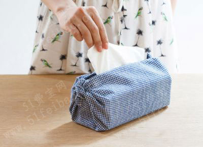 一片式叠布纸巾盒做法图解