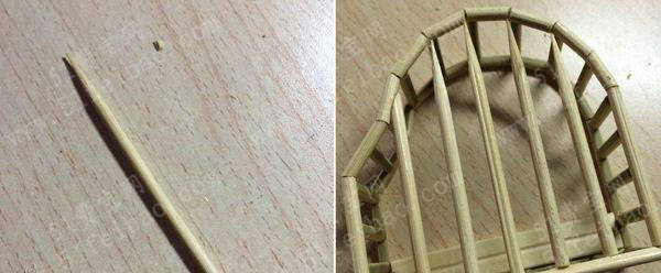 一次性竹筷竹签手工制作迷你钢琴教程