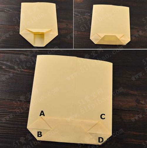如此简单折纸搞定动手小礼物袋折法