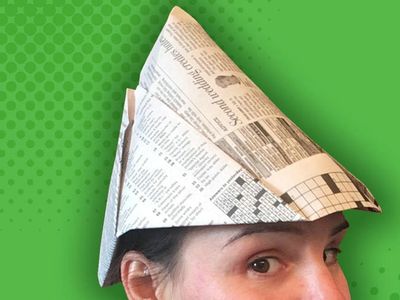报纸帽子折法图片