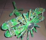 废旧易拉罐手工制作的螺旋桨小飞机（一）
