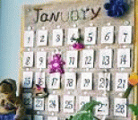 节省每年换新日历的浪费，巧用旧布头DIY的环保挂历
