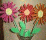 手工小制作：纸芯筒做盛开的菊花
