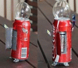 废物利用制作小型易拉罐机器人