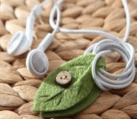 DIY小叶子耳机绕线器