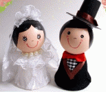 怎么DIY情人节礼物：婚礼娃娃制作教程