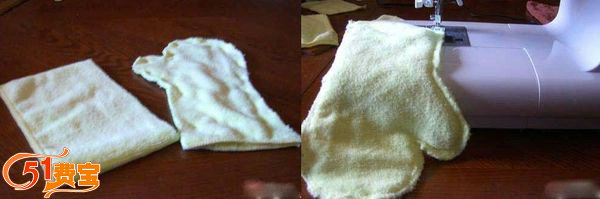 把旧毛巾旧浴巾重新利用起来，自制的隔热手套