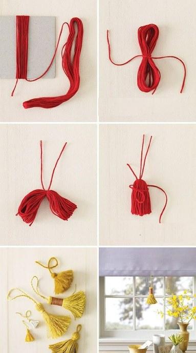 简单的毛线绳结打法，做配饰一流哦