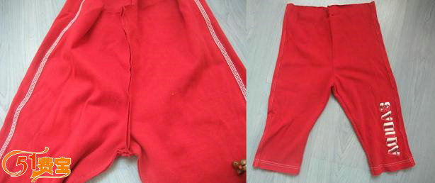 旧衣物改造，成人长裤DIY自制小孩运动裤