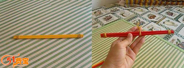 很简单的废物利用办法，利用旧筷子做衣架