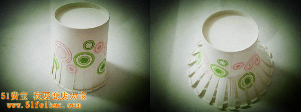 废旧利用DIY，一次性纸杯制作的简易灯罩