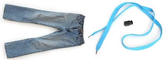 旧牛仔裤DIY改造被褥收纳袋