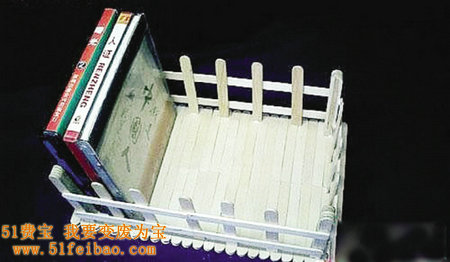 冰棍棒怎么做DIY光盘架